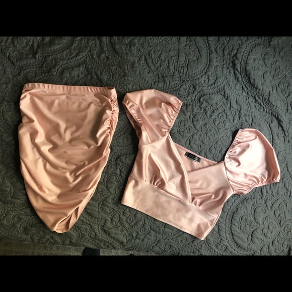 Pink Blush.. Blue Blush top & skirt set.. Medium! EUC - Picture 3 of 10